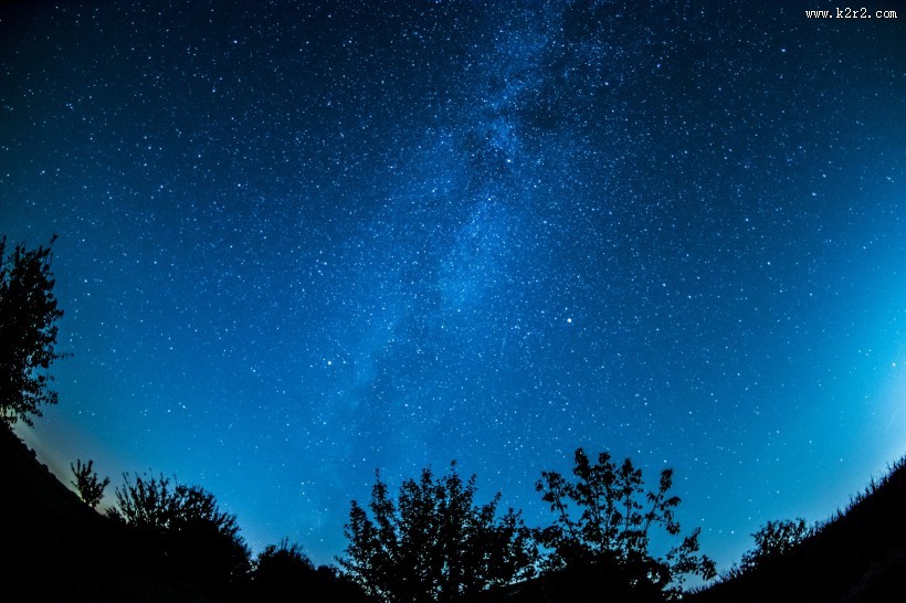 夜晚闪耀的星空图片大全