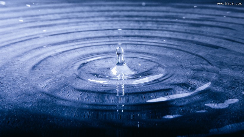 水滴的波纹素材图片