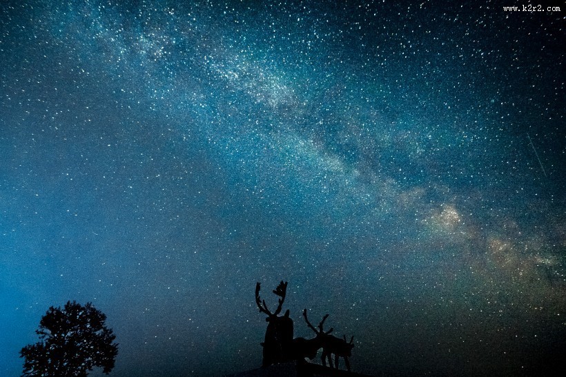 璀璨的星空夜景图片大全