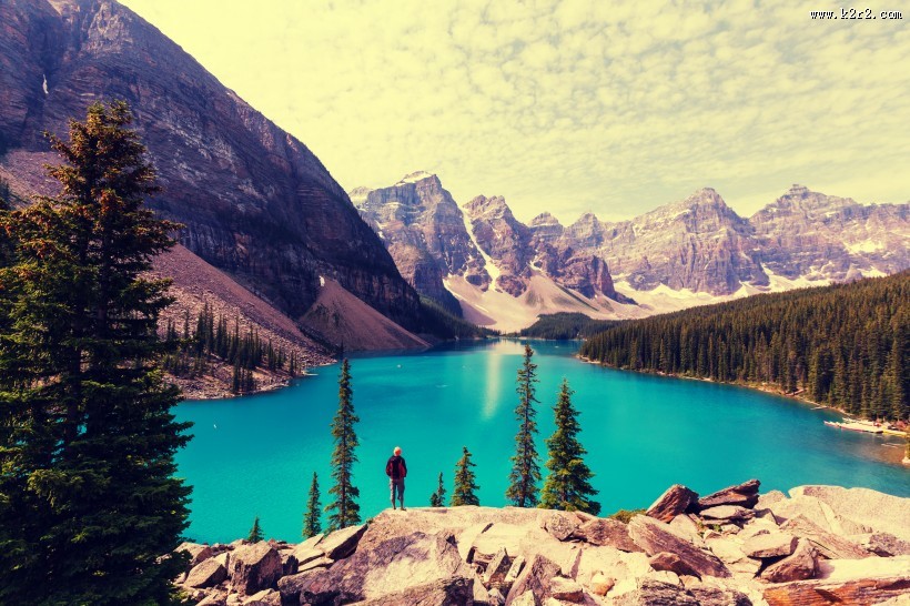 高山湖泊风景图片大全