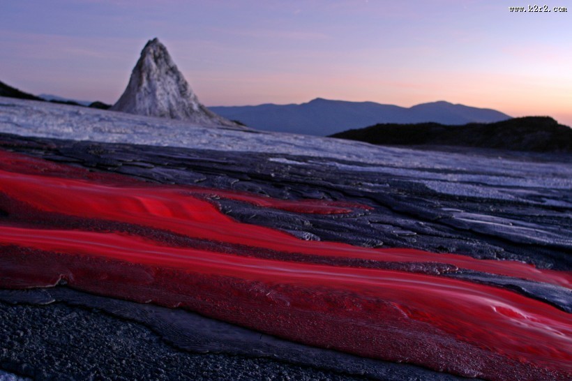 火山和岩浆风景图片