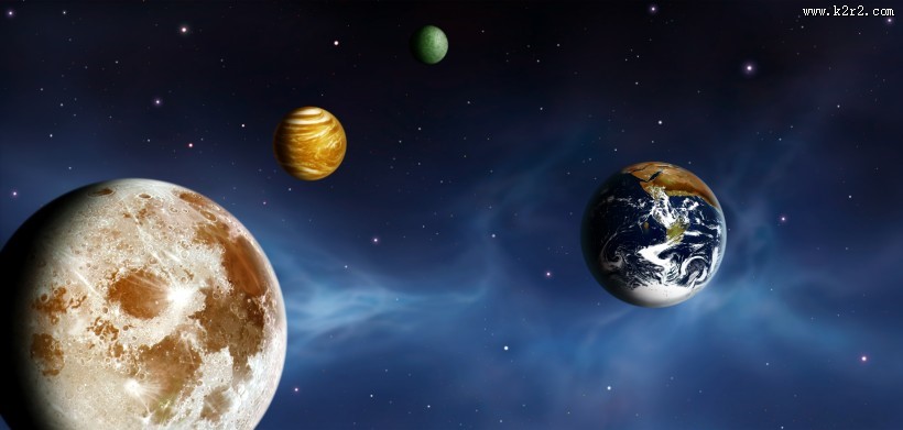 美丽的星球和浩瀚的宇宙图片