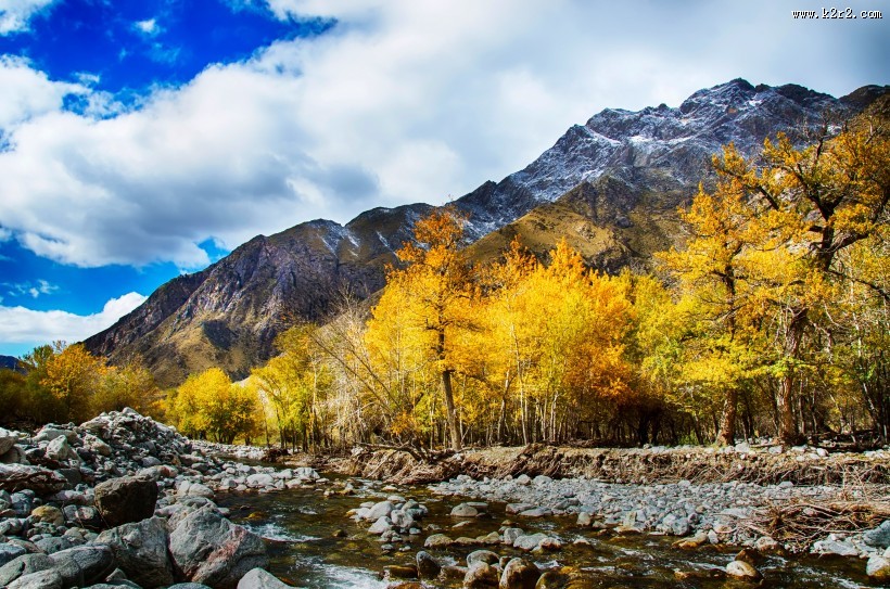 山里的秋色风景图片