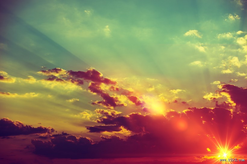 唯美黄昏景色图片大全