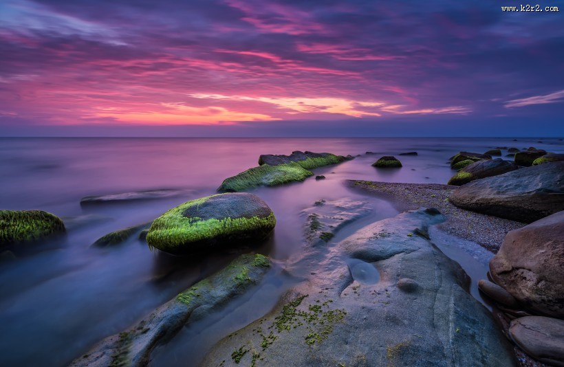 海边岩石景色图片大全