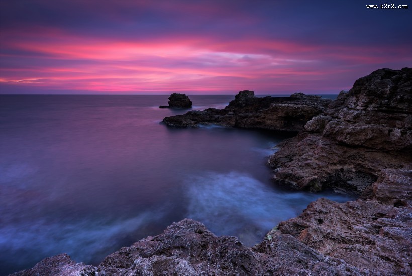海边岩石景色图片大全