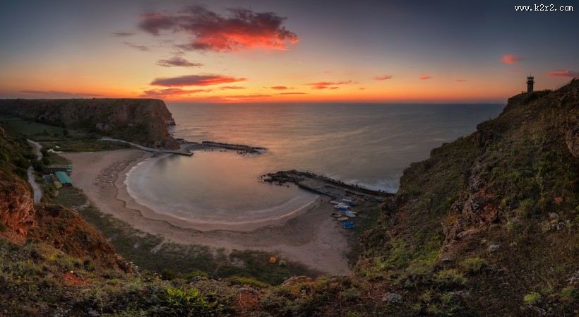 海边岩石景色图片大全