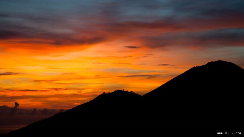 美如画的朝阳与夕阳图片