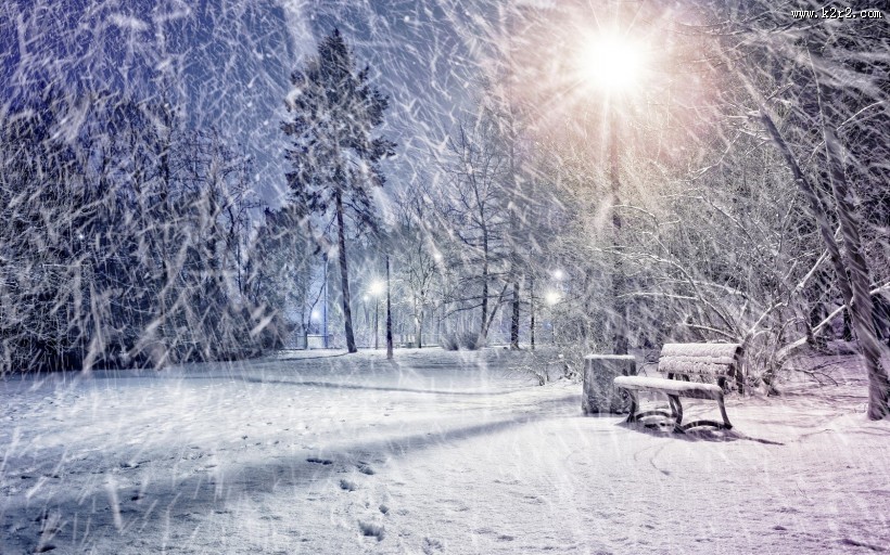 唯美雪景冬季风景图片