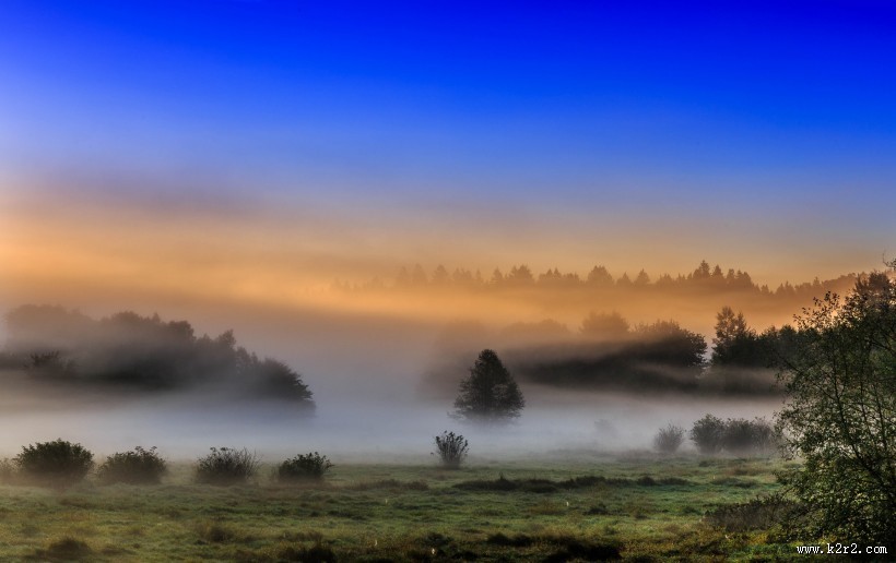 唯美晨雾风景图片大全