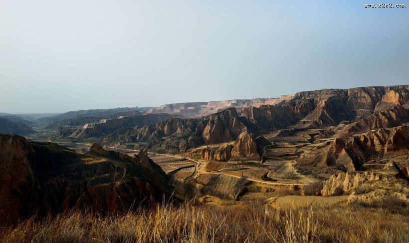 黄土高原风景图片