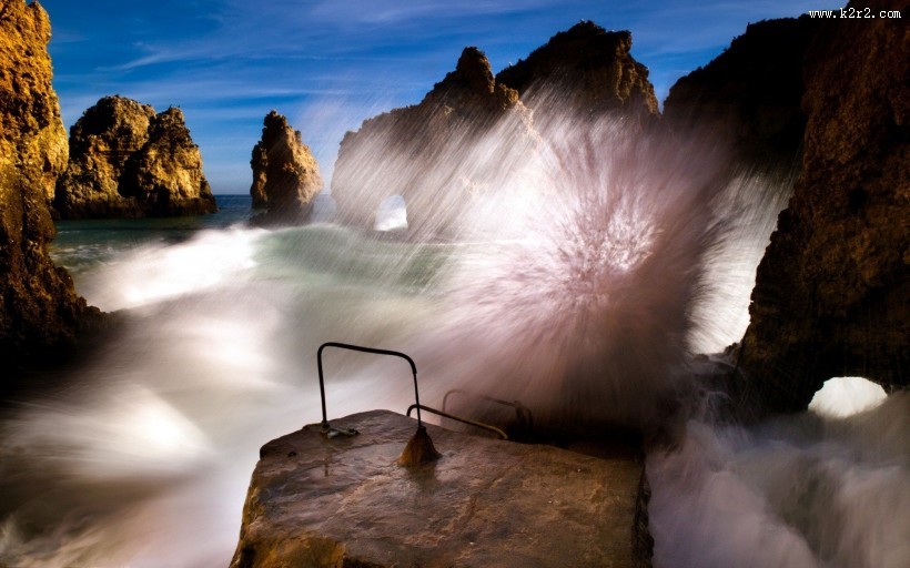 波涛汹涌的大海图片大全