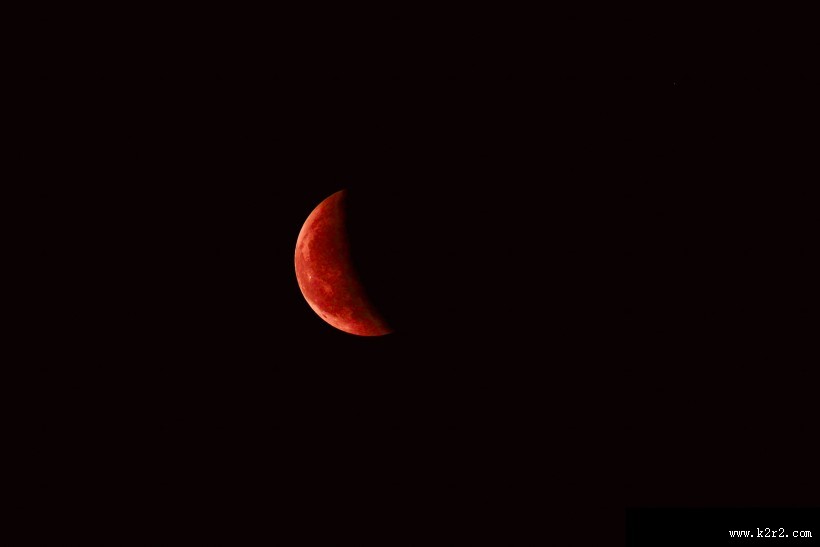 2014血月月全食过程图片