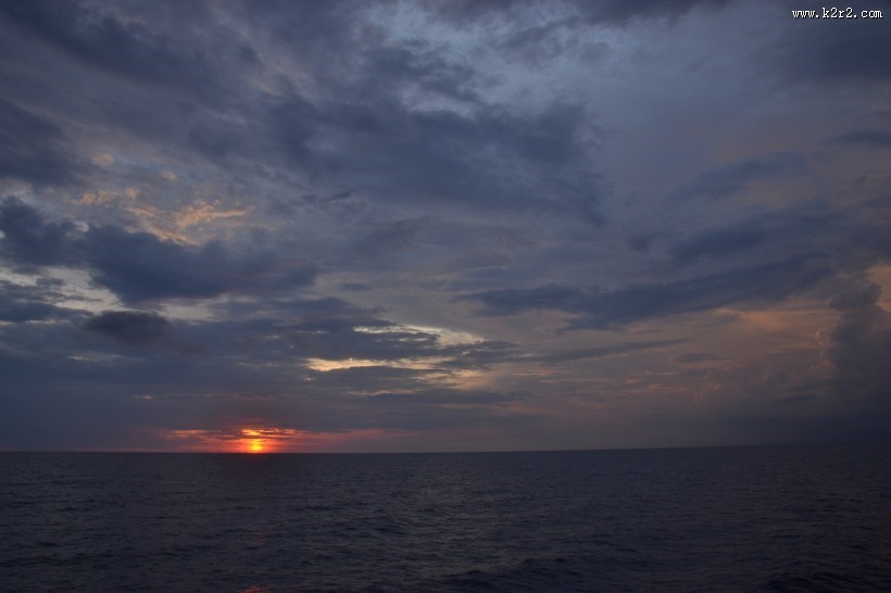 印度洋落日风景图片