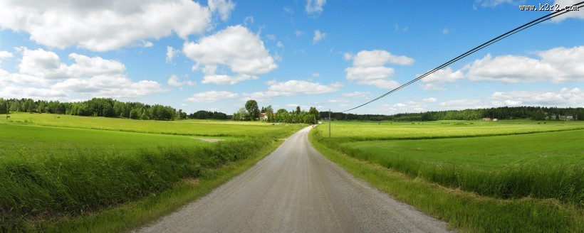 广角草原风景图片