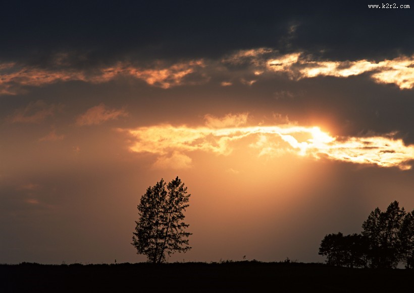 绚丽夕阳景色图片