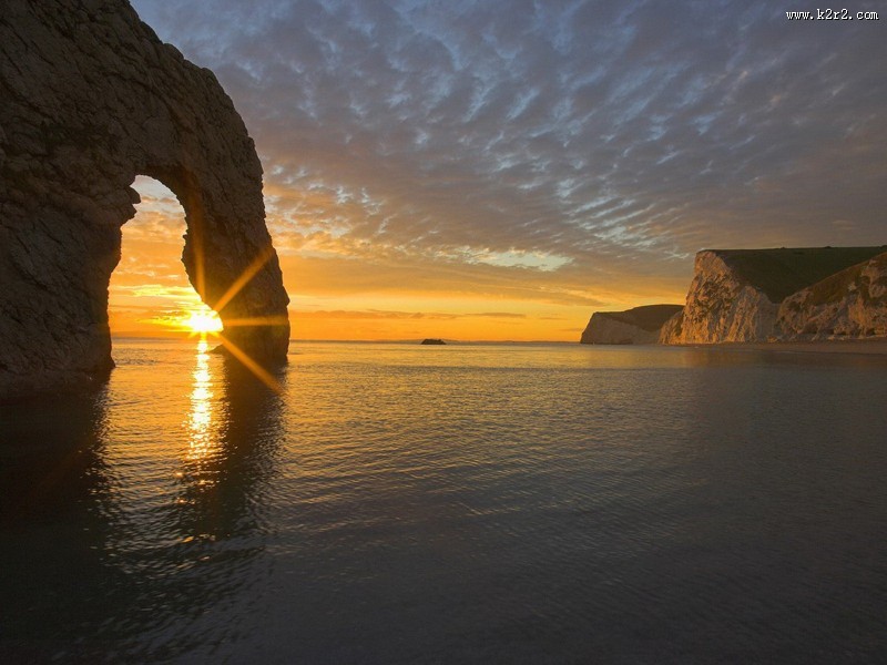 温馨的晚霞与朝霞图片