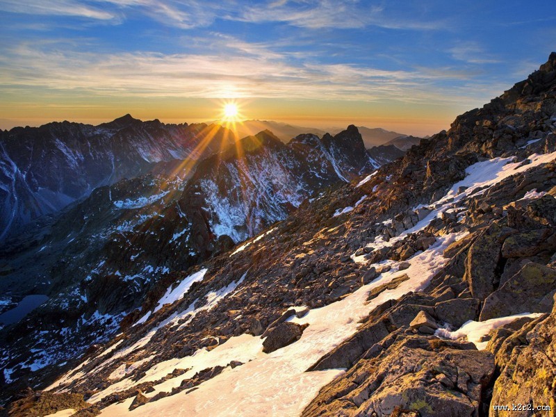 温馨的晚霞与朝霞图片