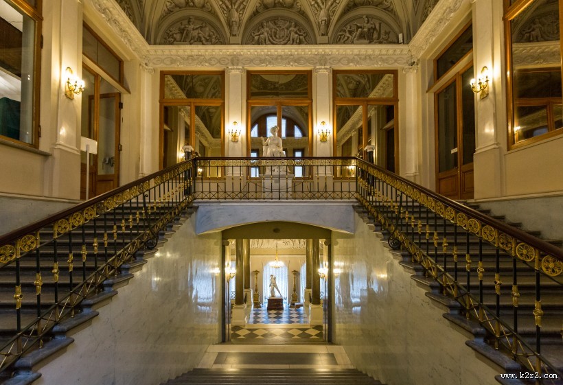 俄罗斯圣彼得堡建筑内部陈设风景图片