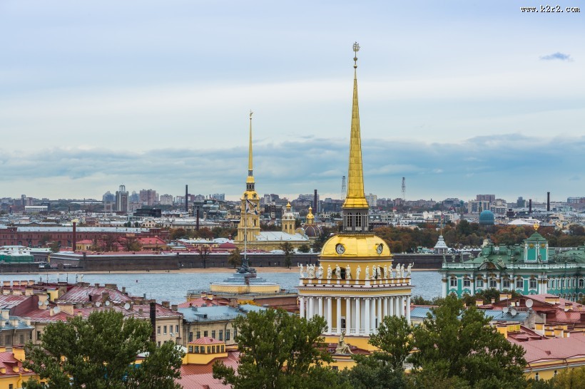 俄罗斯圣彼得堡建筑风景图片