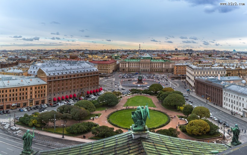 俄罗斯圣彼得堡建筑风景图片
