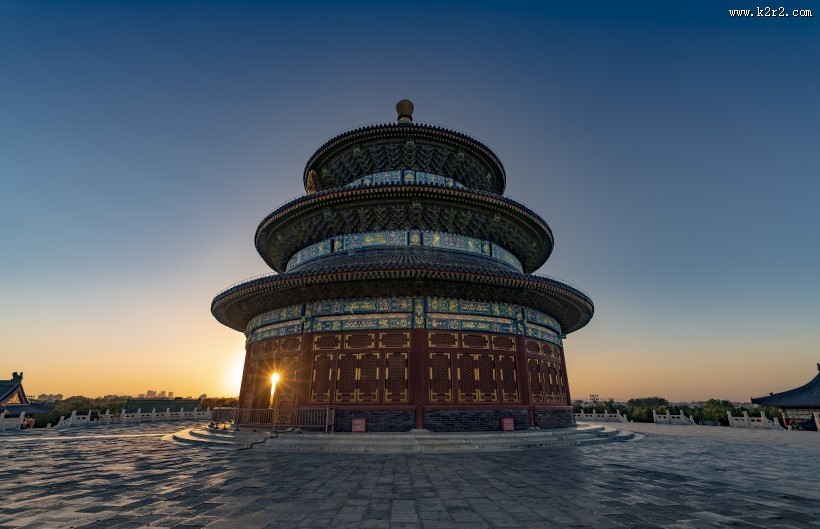 北京天坛公园人文风景图片