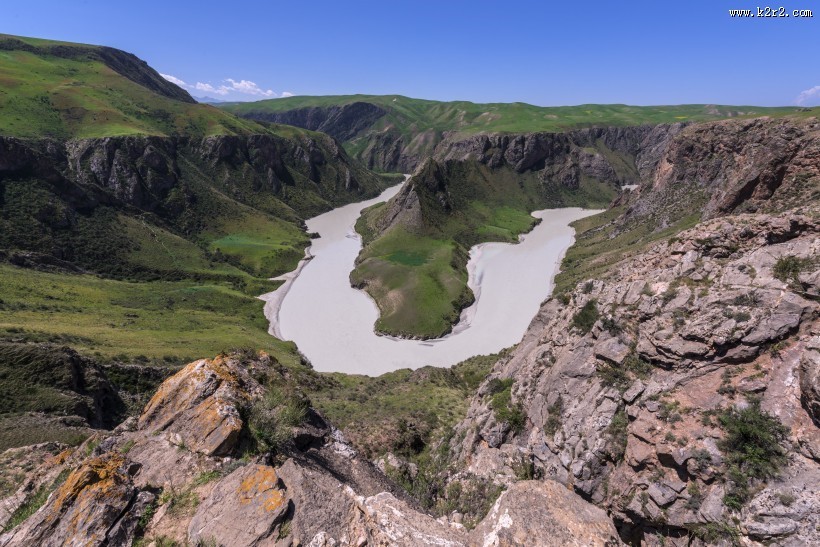 新疆伊犁喀拉峻大草原自然风景图片
