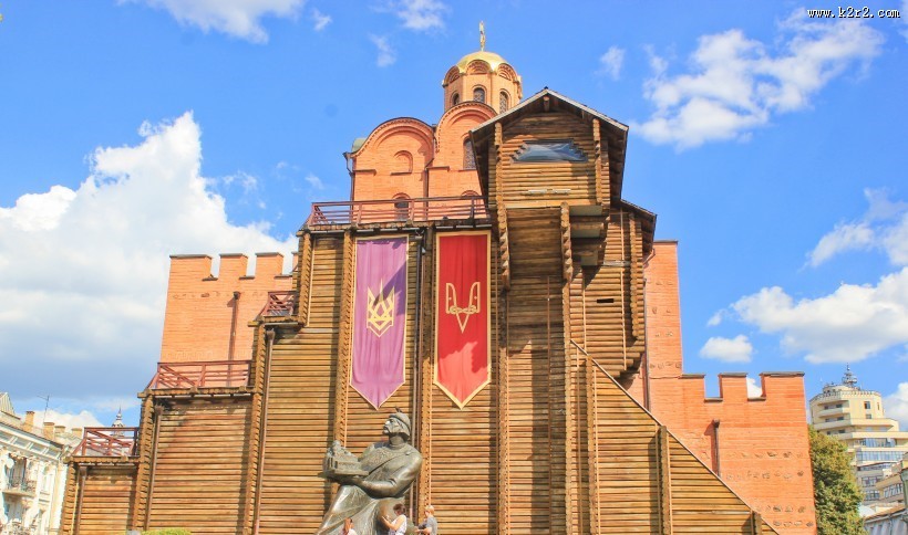 乌克兰圣索菲亚大教堂城市风景图片大全
