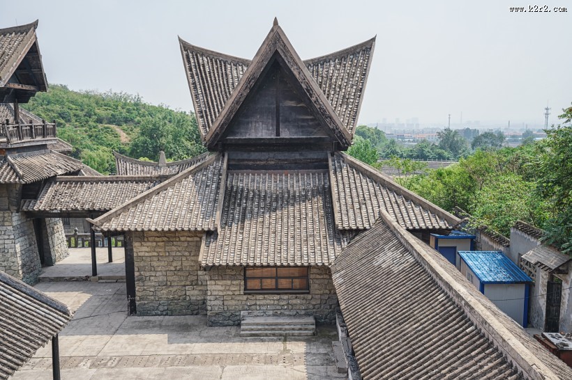 河南焦作影视城建筑风景图片