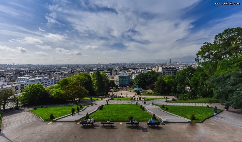 法俯瞰国巴黎城市风景图片