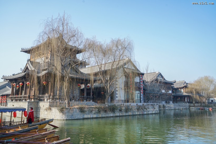 山东枣庄台儿庄水街风景图片