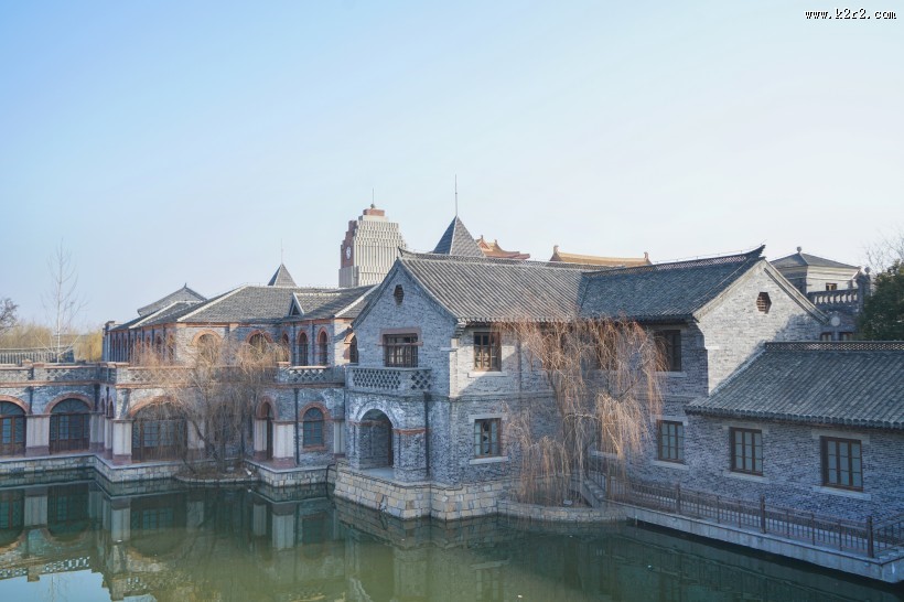 山东枣庄台儿庄水街风景图片