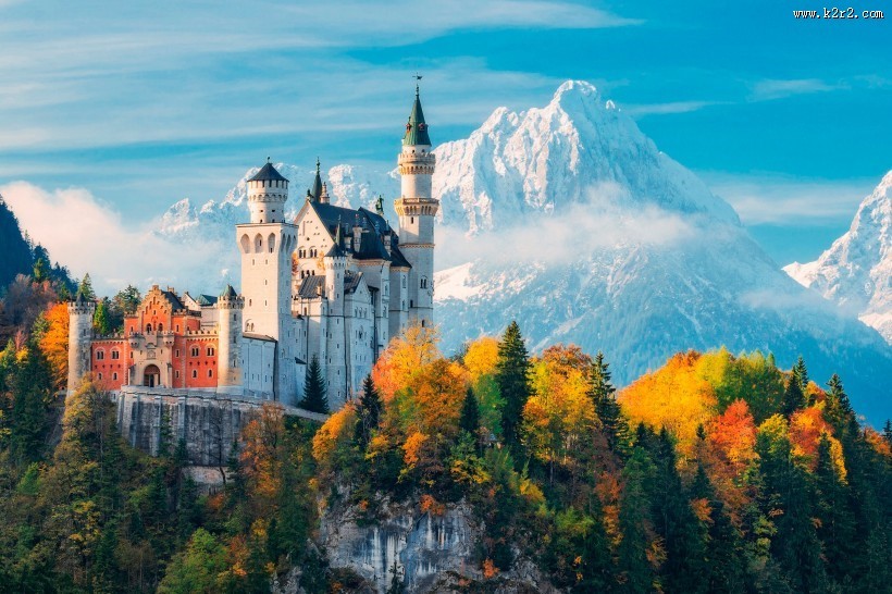 德国新天鹅城堡风景图片