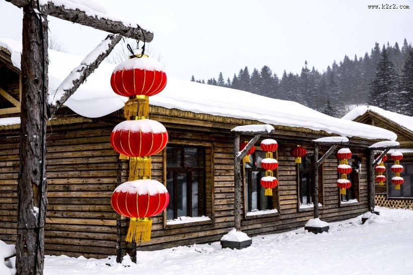 黑龙江雪乡风景图片