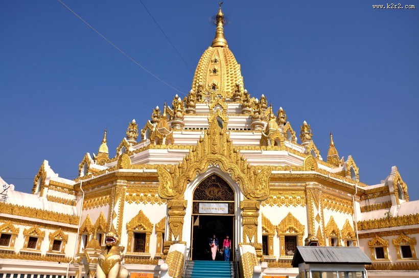 缅甸仰光佛牙塔风景图片大全