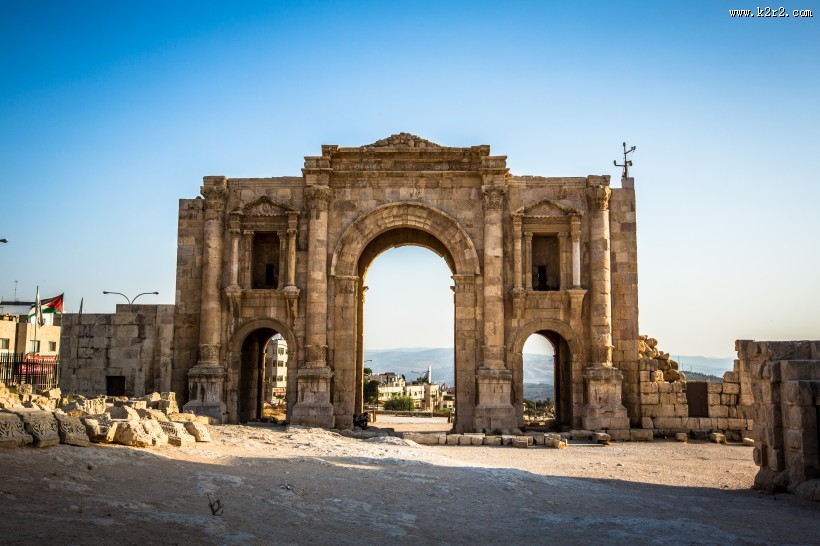 约旦佩特拉建筑风景图片