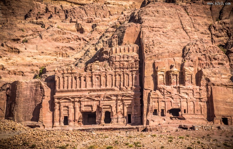 约旦佩特拉建筑风景图片