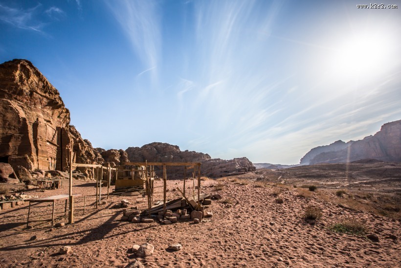 约旦佩特拉建筑风景图片
