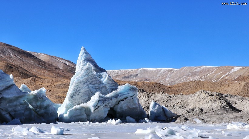 西藏措嘉冰川风景图片大全