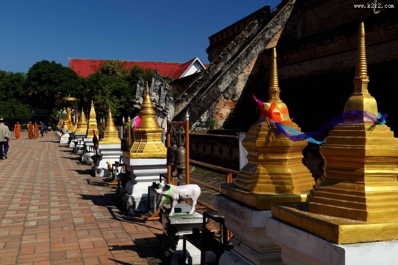 泰国清迈柴迪隆寺风景图片