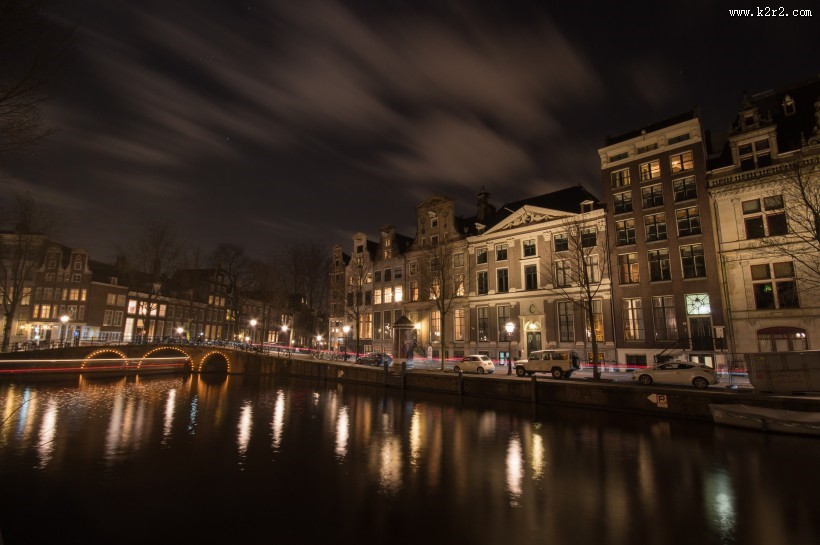 荷兰阿姆斯特丹夜景图片