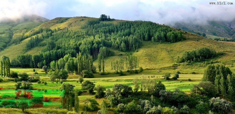 土耳其绿色山脉风景图片大全