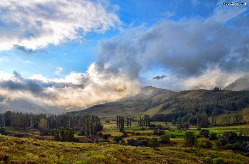 土耳其绿色山脉风景图片大全