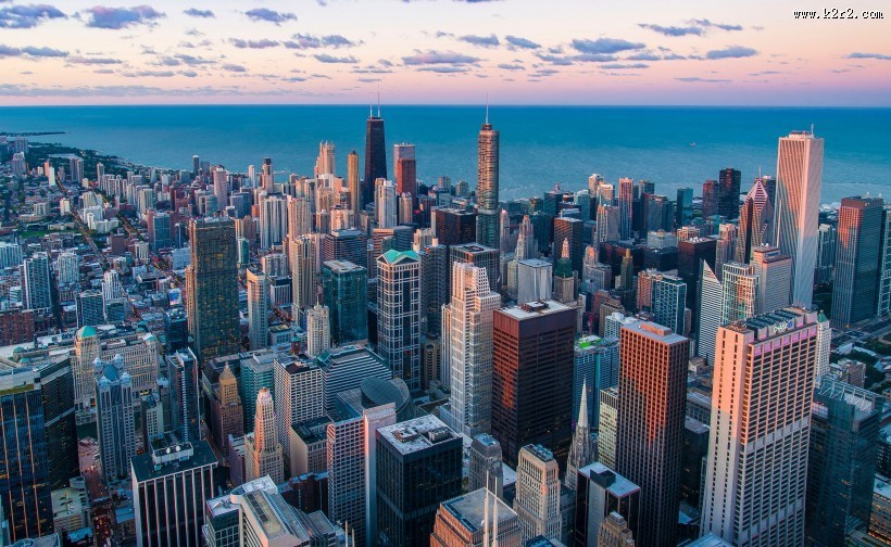 美国芝加哥城市风景图片大全