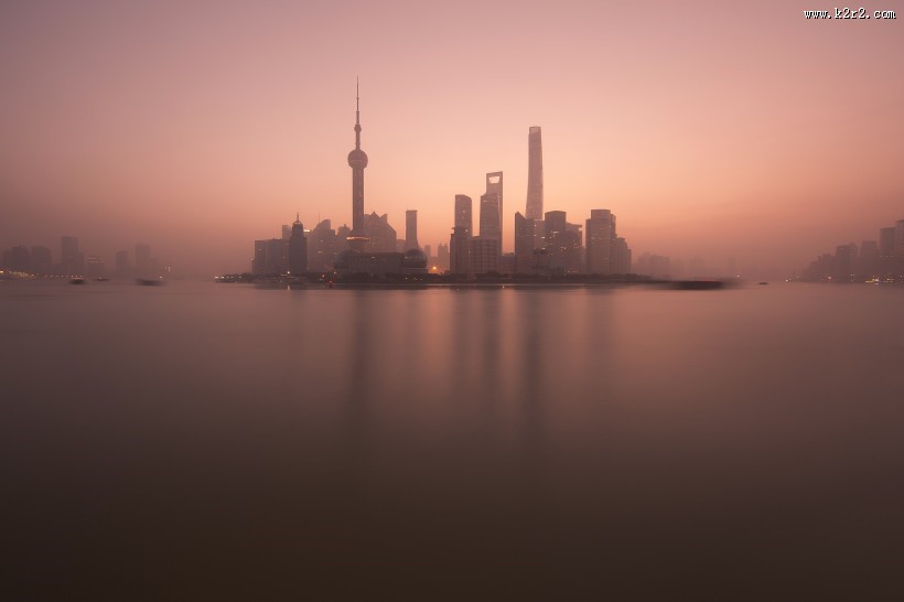 上海魔都的日出风景图片大全