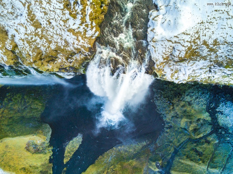 冰岛共和国塞里雅兰瀑布图片大全