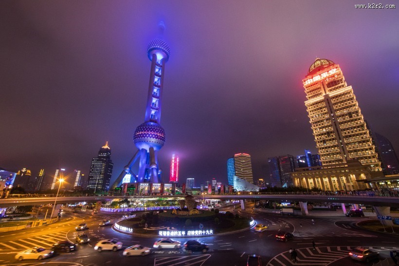 上海繁华夜景图片