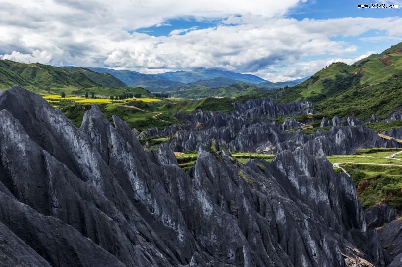 四川墨石公园风景图片