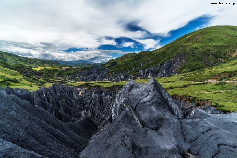 四川墨石公园风景图片
