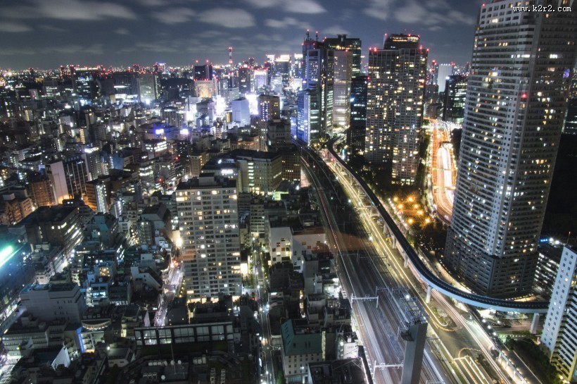 日本东京的夜景图片